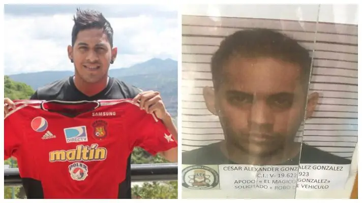 DE PROMESA DEL FÚTBOL a delincuente: exvinotinto César «Mágico» González entre «los más buscados» del Cicpc