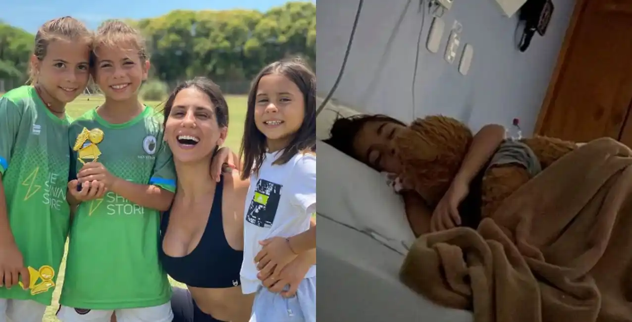Una de las hijas de Cinthia Fernández fue internada de manera urgente