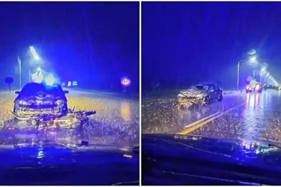 Apuñaló a su esposa, la dio por muerta, salió a la ruta, se estrelló contra un auto y murió