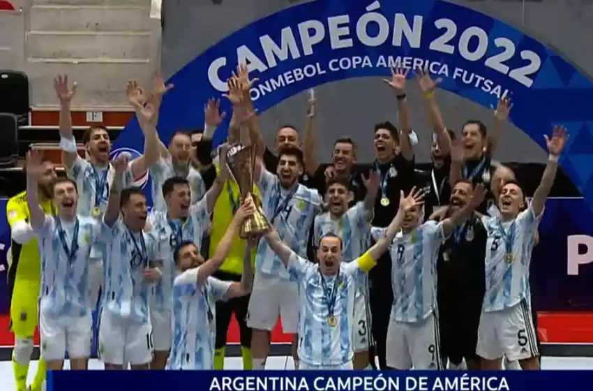 Futsal: Argentina le ganó a Paraguay y se consagró campeón de América