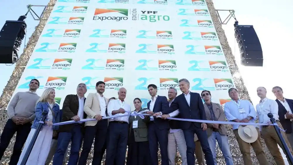 La inauguración de la Expoagro 2026.