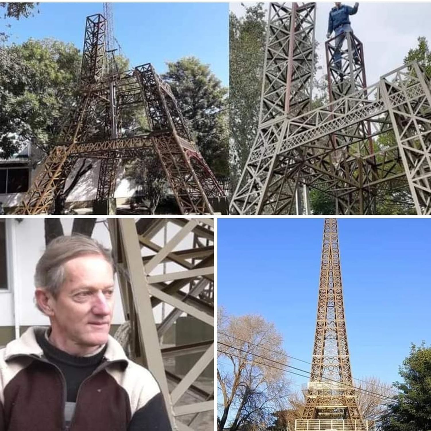 Córdoba :construyó una réplica de la Torre Eiffel