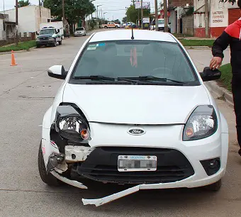 Motociclista resultó herido en un accidente