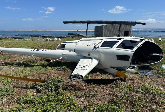 Informe final: Un pingüino, responsable de la caída de un helicóptero Robinson R44 en Sudáfrica