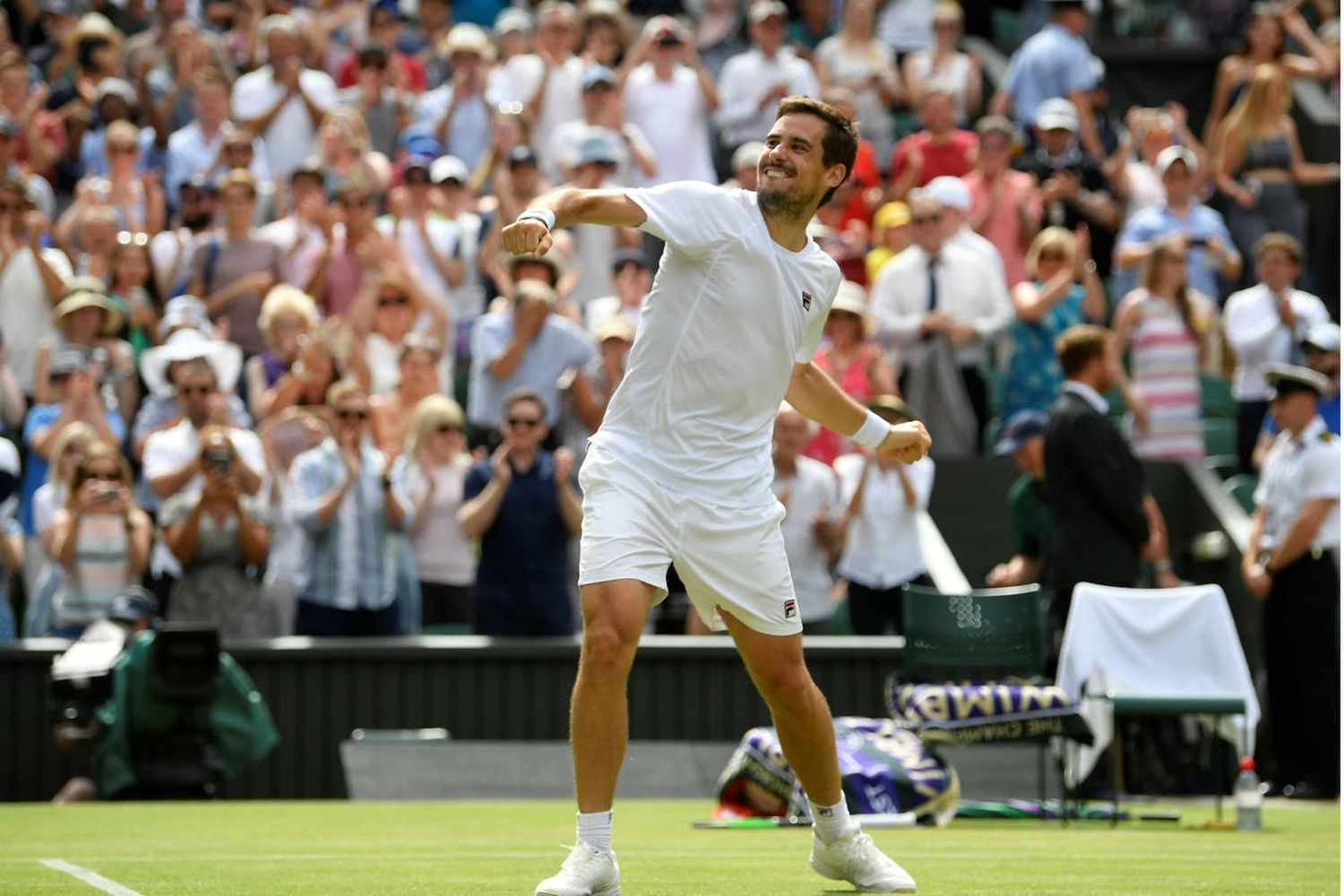 Gran victoria de Pella sobre Anderson para avanzar en Wimbledon