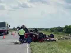 Accidente en el puente Victoria-Rosario involucró a tres vehículos