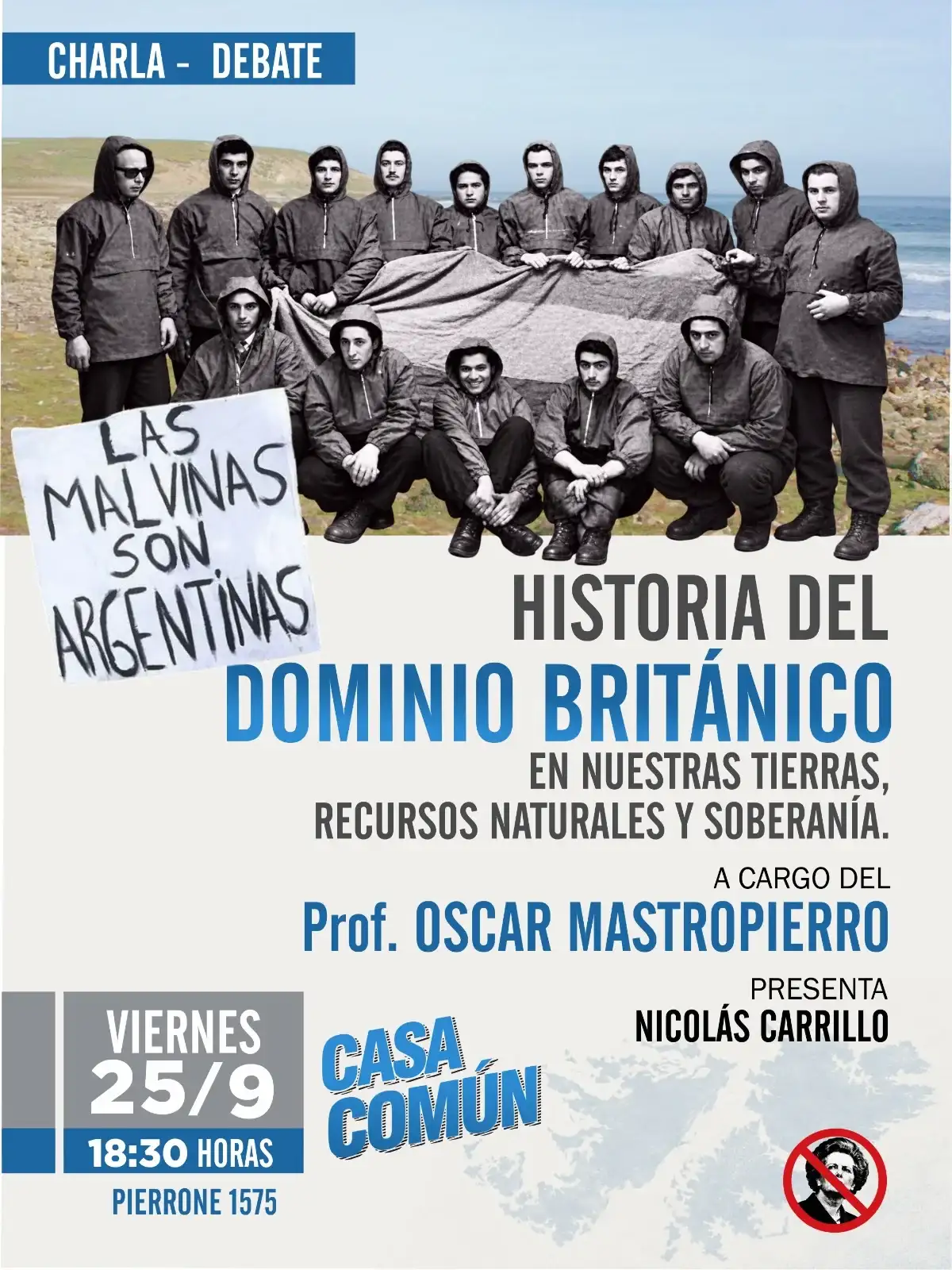 charla malvinas casa comun
