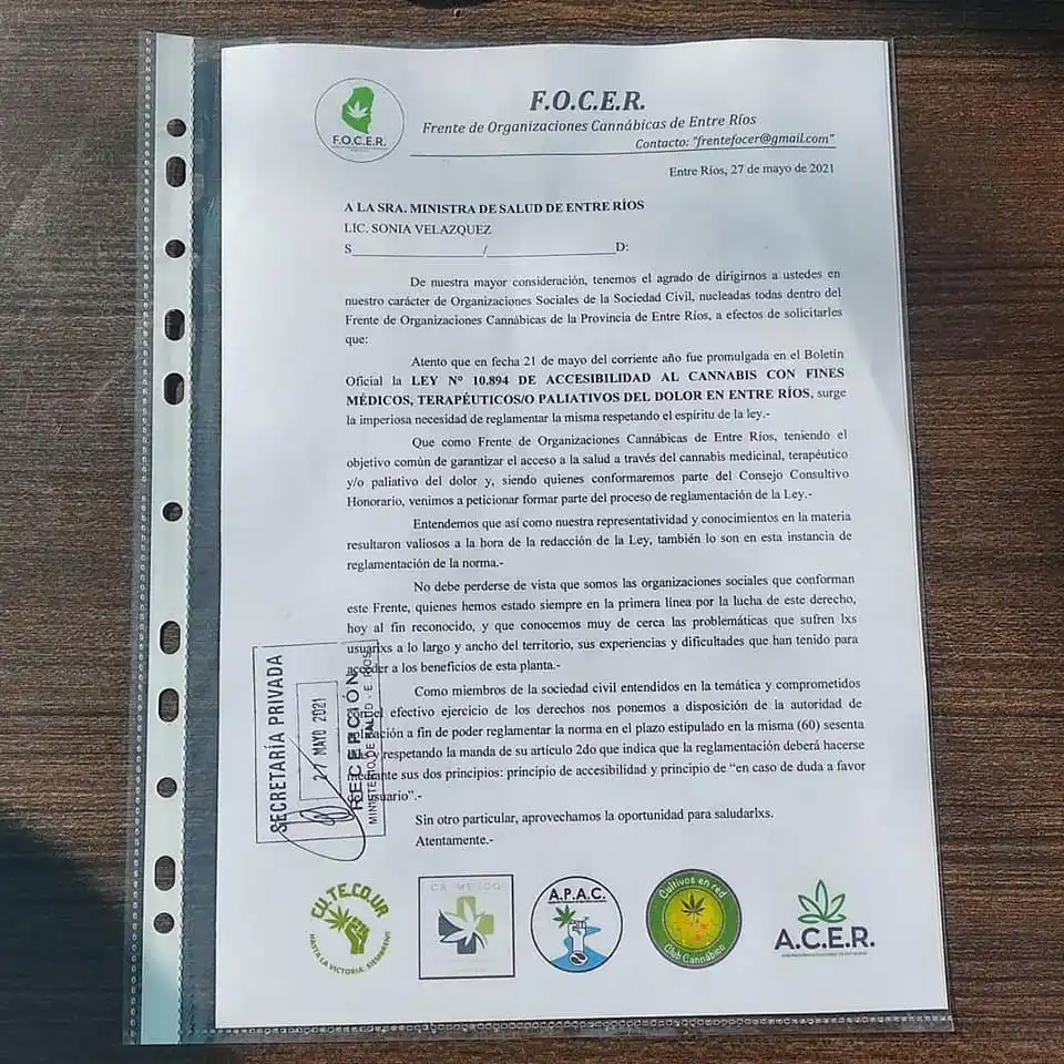 Reclaman la reglamentación de la Ley de Acceso al Cannabis Medicinal en Entre Ríos