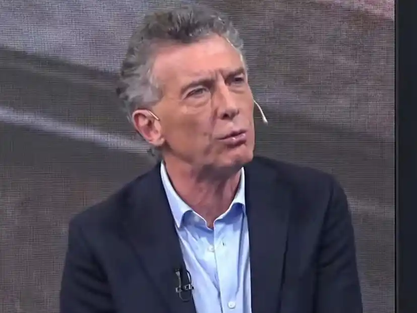 Mauricio Macri durante una entrevista. Foto: captura