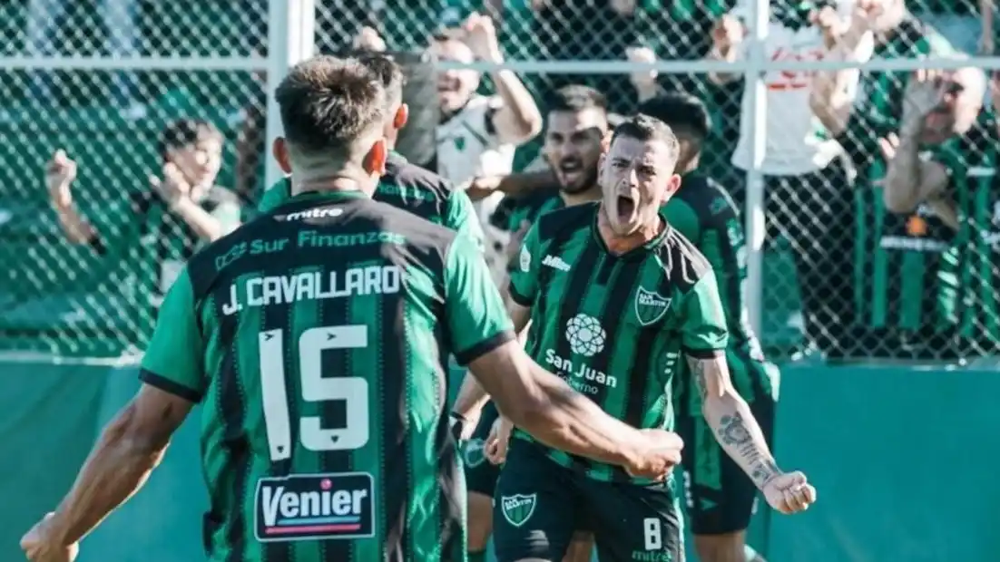 San Martín se dio una gran alegría