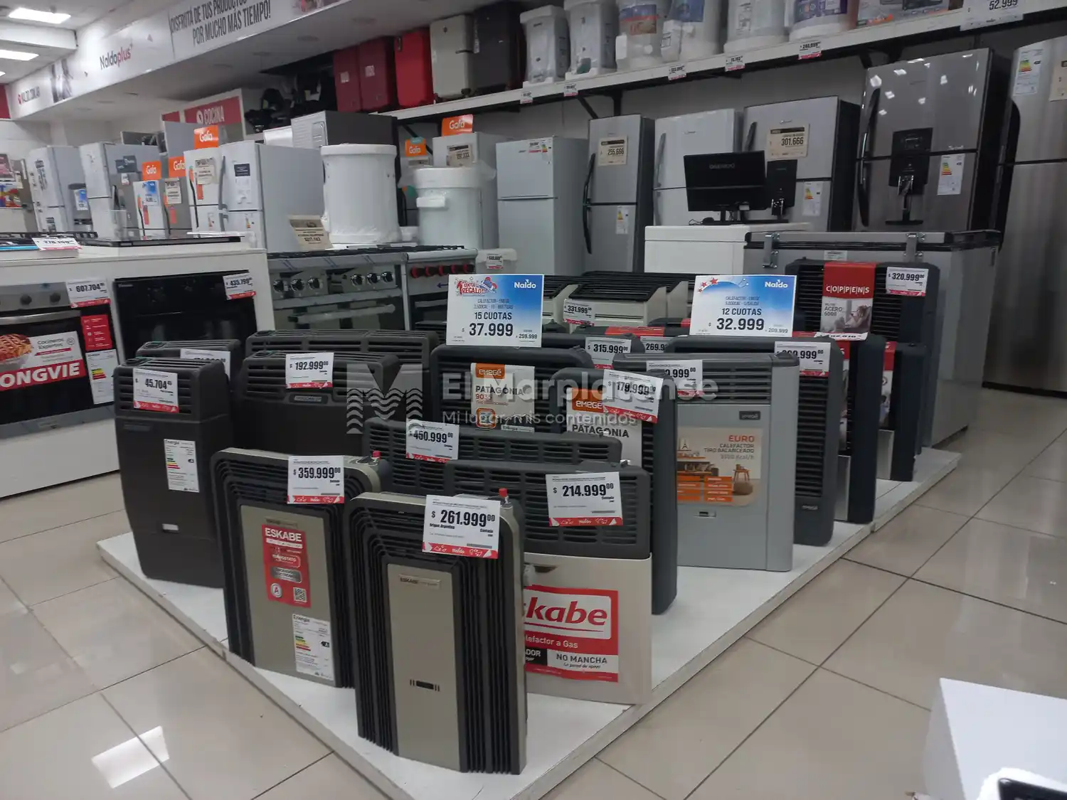 Comercios locales afirmaron un crecimiento en las ventas de artefactos para la calefacción.