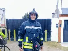 Juan Luna (Bombero que salvó a una bebé): “Agradecido a Dios por poder colaborar”