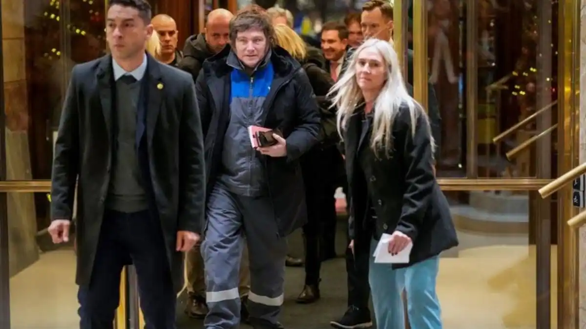 Javier Milei llegó a Oslo. (Foto: AP)