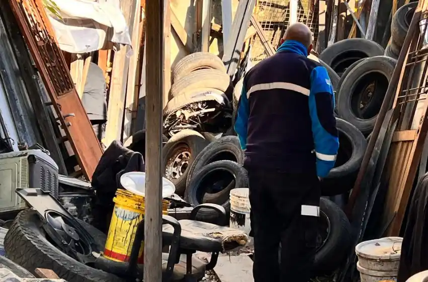 Detuvieron a dos personas y secuestraron gran cantidad de autopartes en chatarrería de zona norte