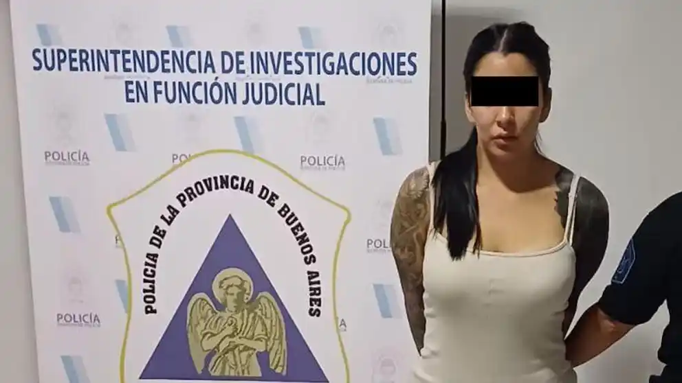 Denise, tras ser detenida.
