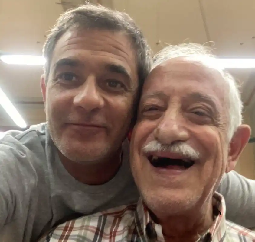 "El Flaco" y su hijo Sebastian