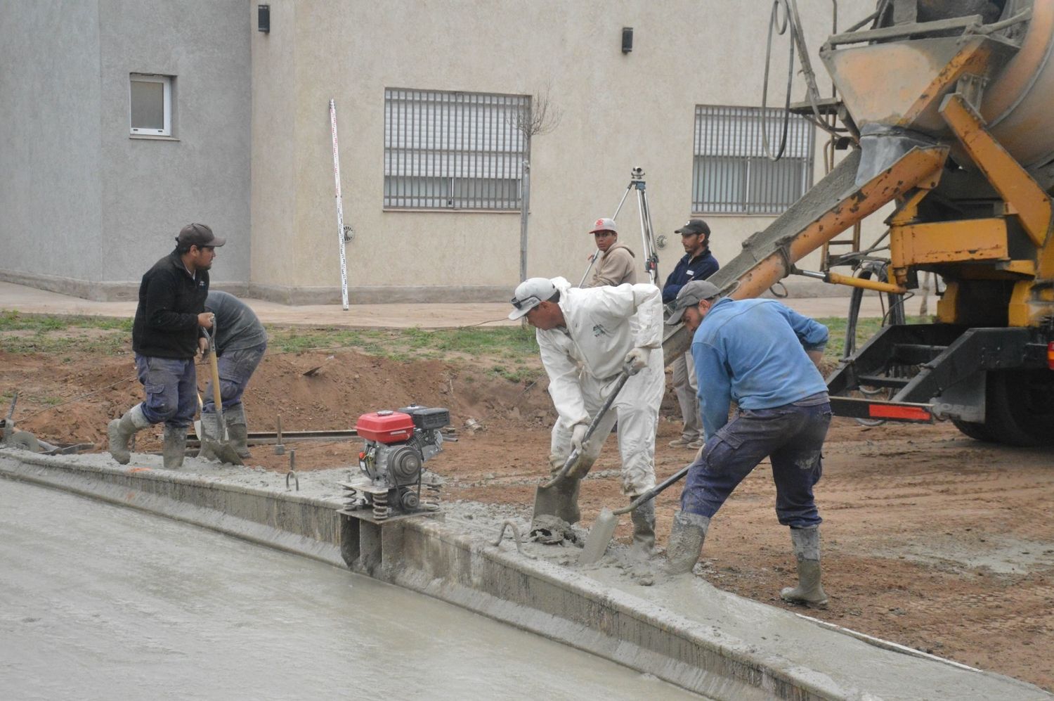 Trabajos en las calles de la ciudad.