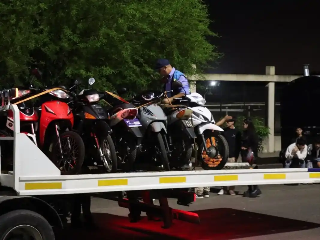 Tránsito y la Policía logran incautar seis motocicletas por noche en distintos puntos de la ciudad