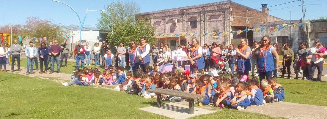 Se inauguró el parque jardín de infancias, en General Campos