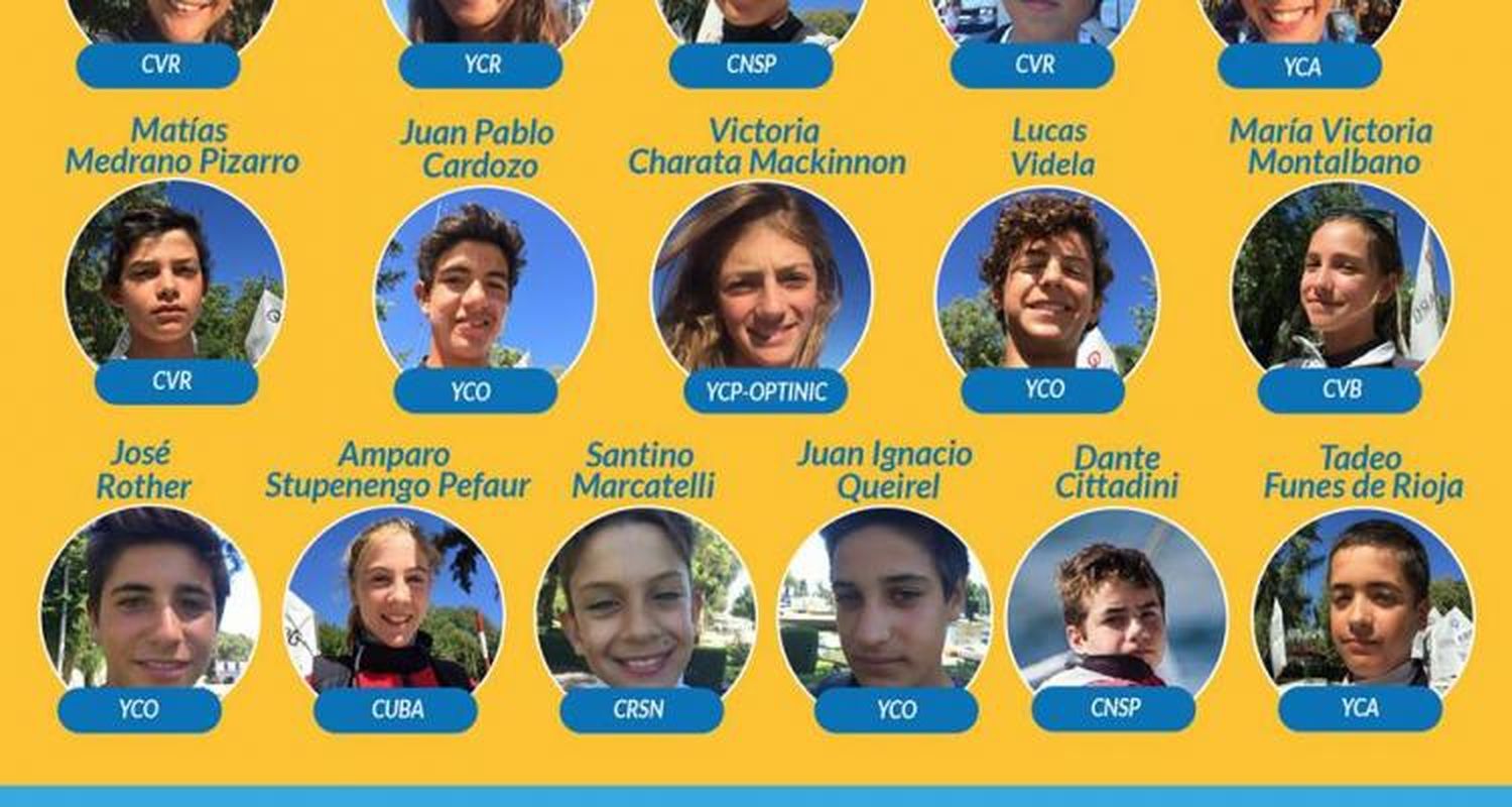 Optimist: Cittadini terminó 19º mientras que Luppi se ubicó 29º en el Sudamericano de Ecuador