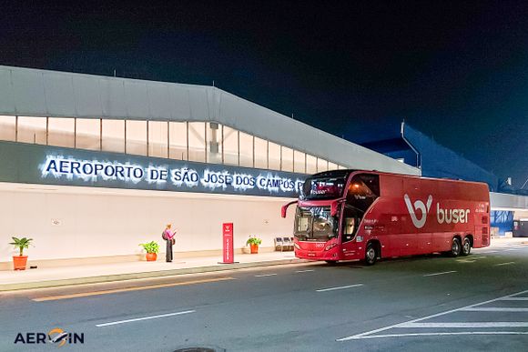 El aeropuerto de São José dos Campos muestra el éxito de la integración entre aviones y buses