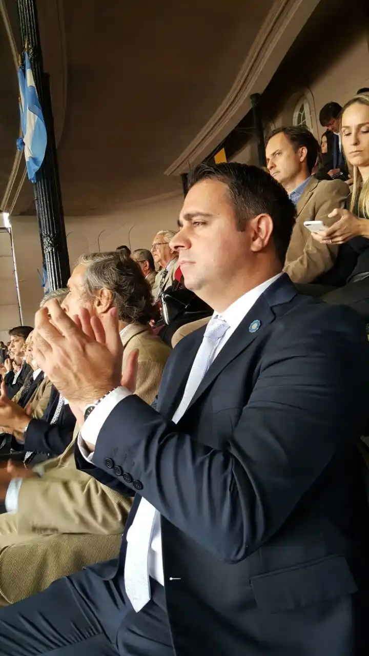 Davico acompañó a Macri en la inauguración de la Expo Rural 2017