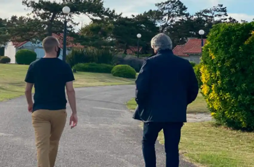 Alberto Fernández recibió a Martín Guzmán en Chapadmalal