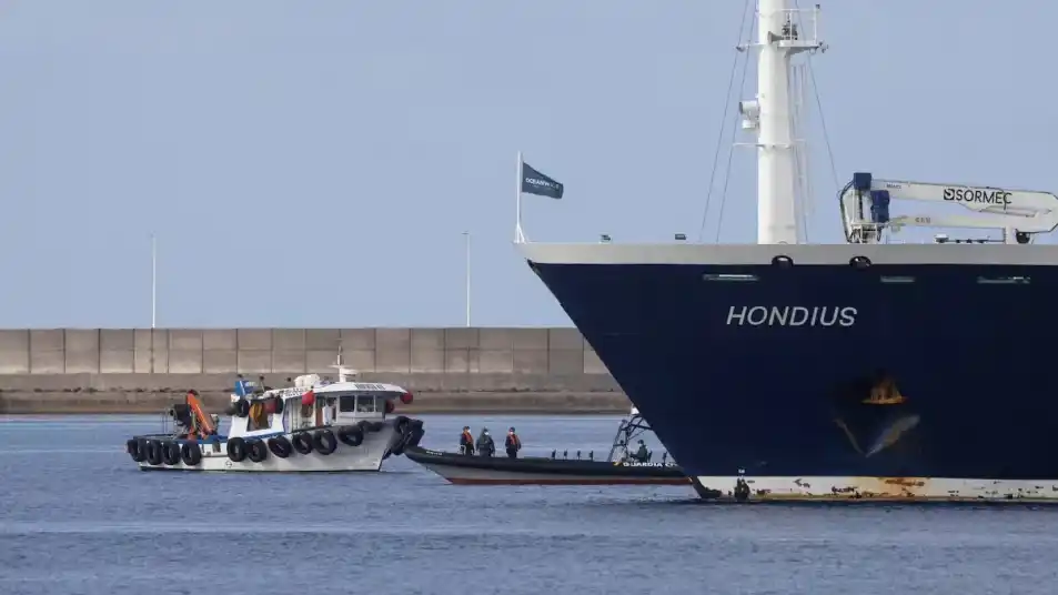 El crucero MV Hondius.