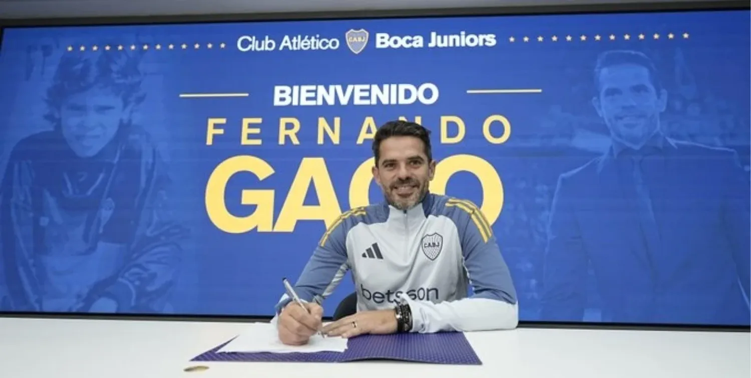 "Gago firmó su vínculo con Boca y es el nuevo entrenador Xeneize. ¡Bienvenido a casa, Fernando!" (X: @BocaJrsOficial)