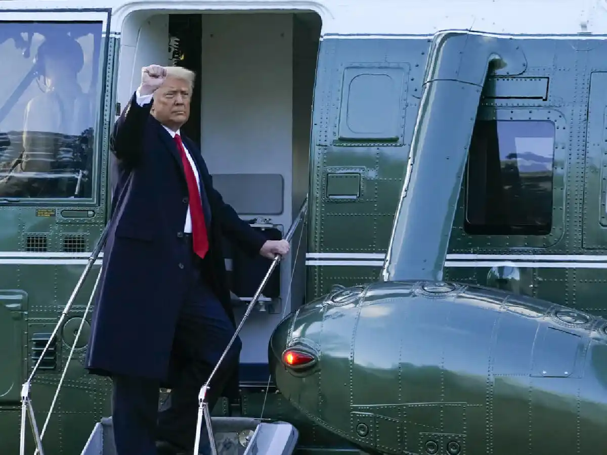 Trump dejó la casa blanca y dijo que lo hecho en su gobierno “ha sido increíble”