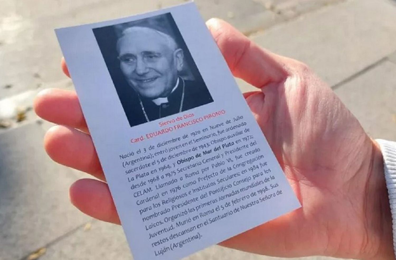 El cardenal Pironio, ex Obispo de Mar del Plata, será beatificado por el Papa Francisco