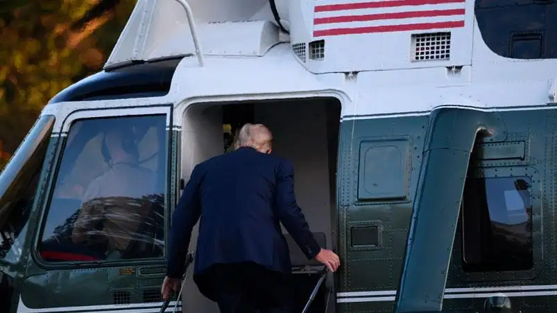 Con Covid, trasladaron a Donald Trump a un centro médico militar
