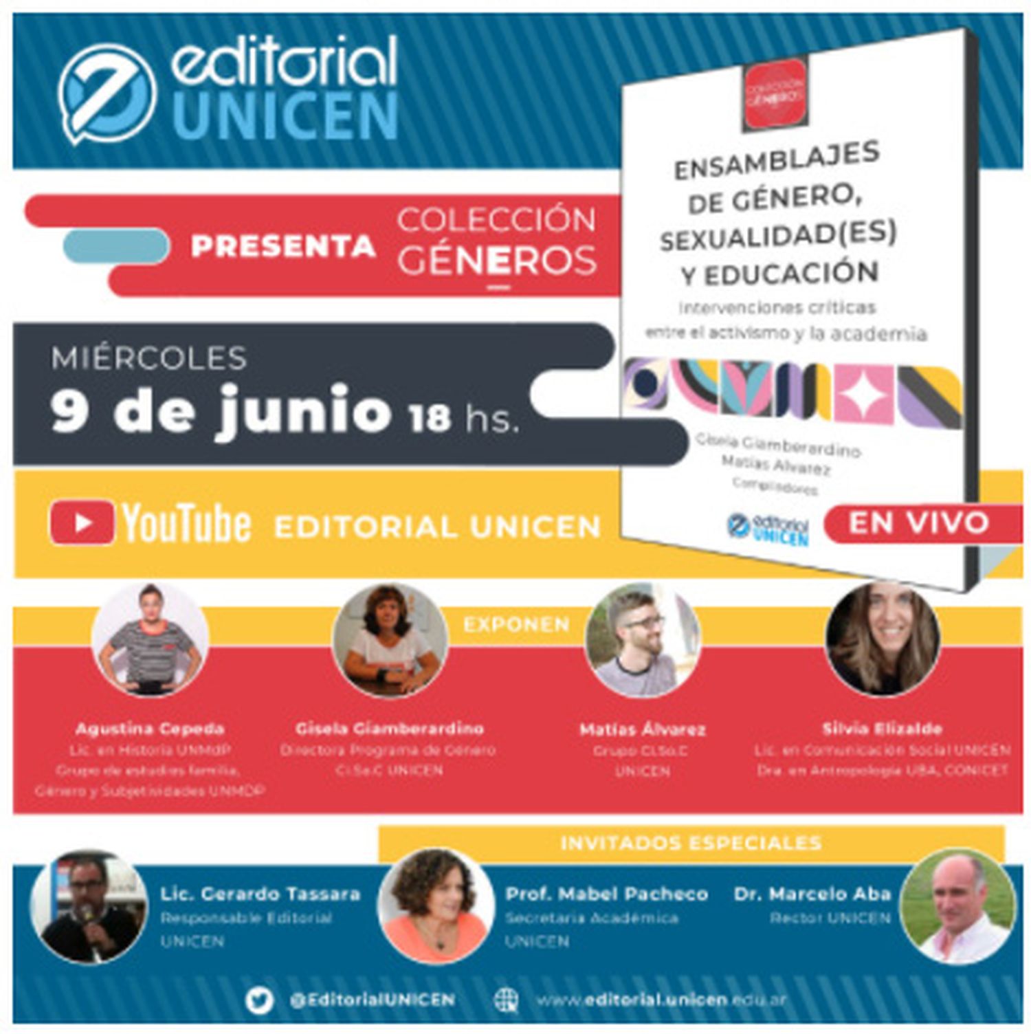 Editorial Unicen presenta hoy una nueva colección y libro sobre género