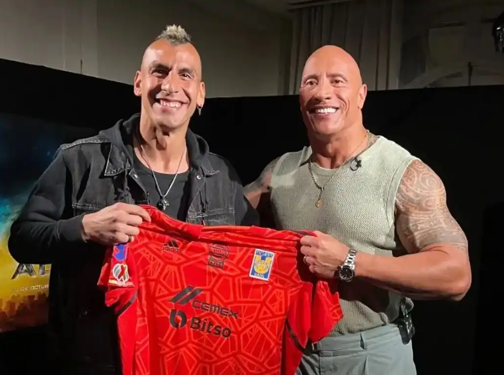 El increíble encuentro entre el Patón Guzmán y La Roca Johnson