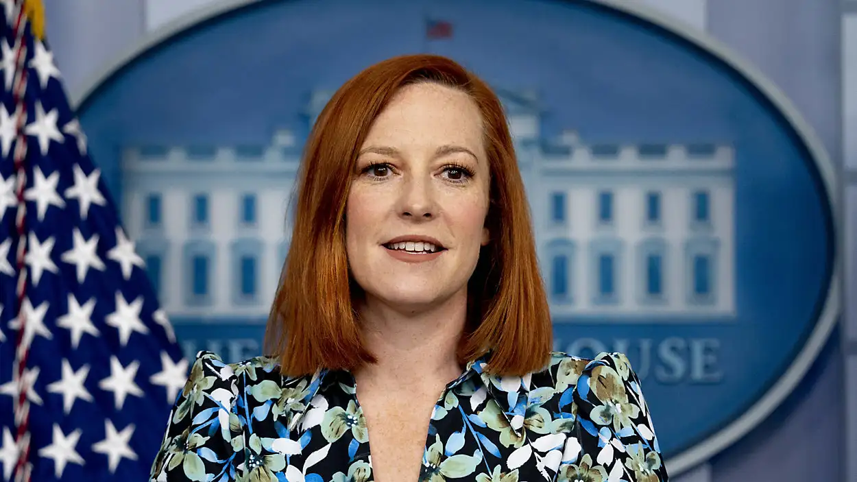 Jen Psaki, vocera de la Casa Blanca.