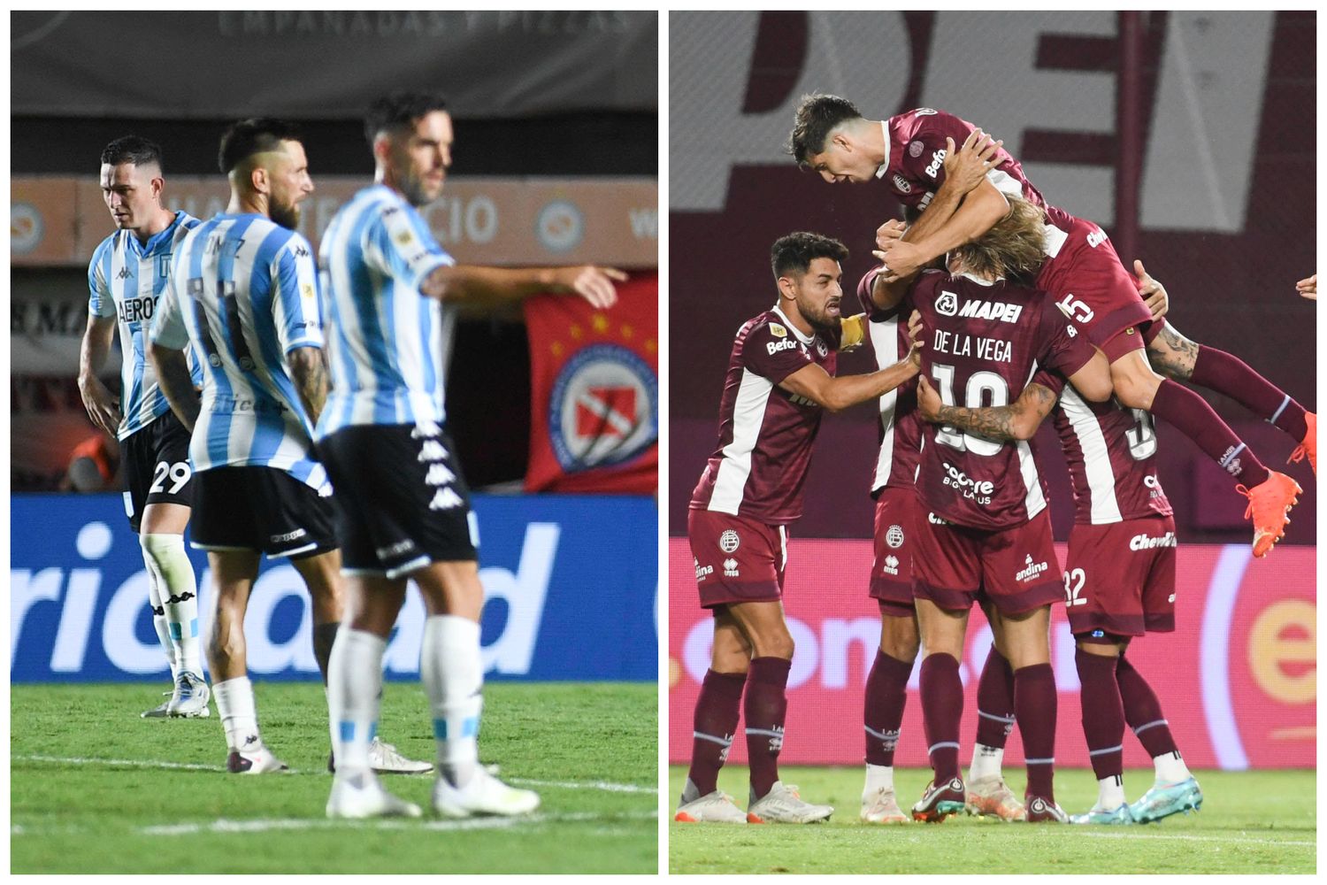 Racing cayó ante Argentinos Juniors y Lanús quedó como único puntero tras superar a San Lorenzo