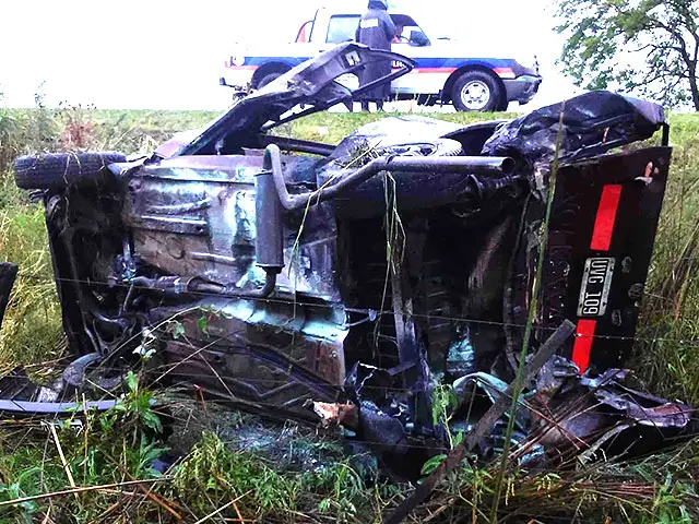 Accidente fatal en la Ruta 5 altura Suipacha: Un muerto y cuatro heridos