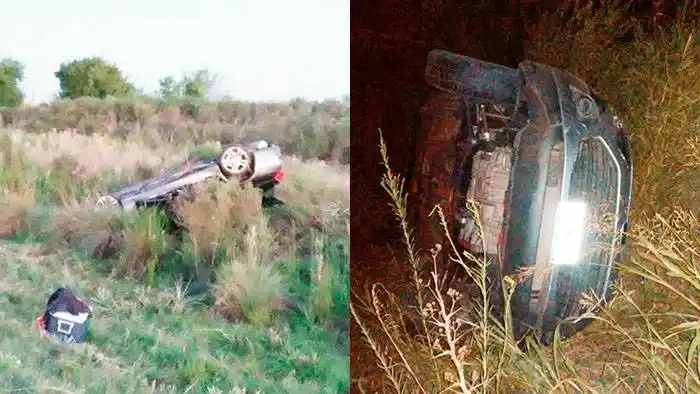 Dos vuelcos sobre la Ruta Nº 18: Una joven fue hospitalizada