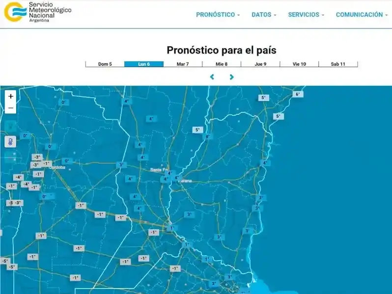 Inicia una semana sin lluvias, con mañanas heladas y tardes de hasta 18°C