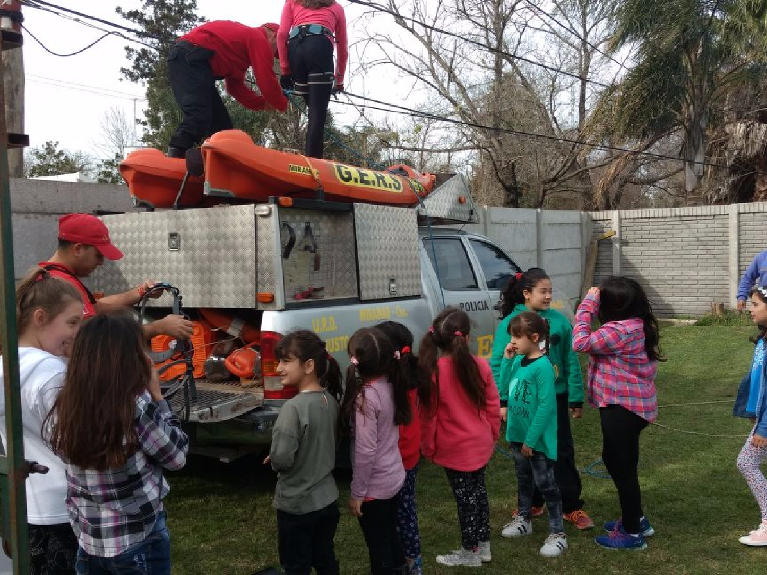 La policía departamental celebró el Día del Niño