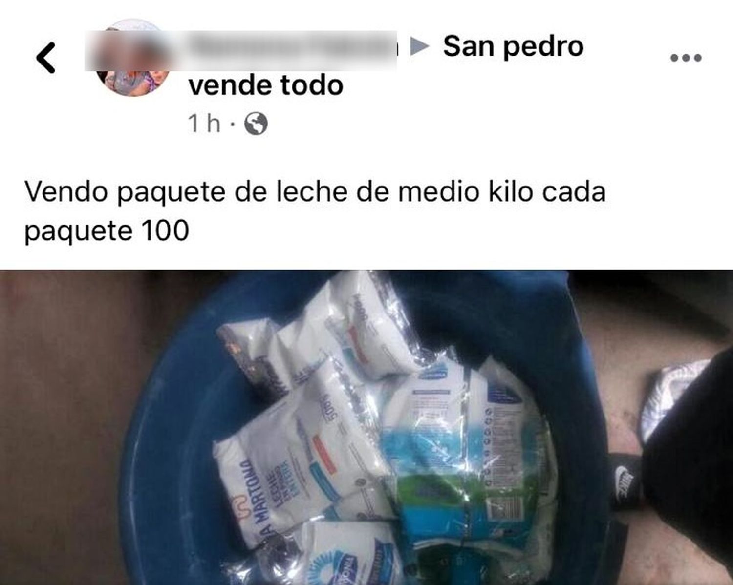 Advierten, otra vez, por leche del Estado a la venta en redes sociales