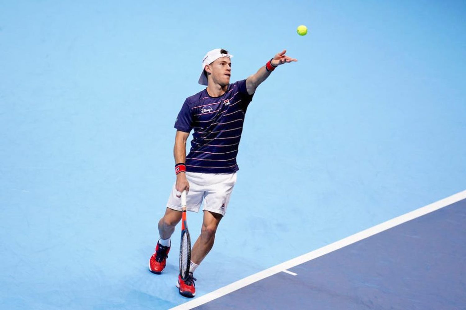 En Londres, Diego Schwartzman padeció el poderío del número 1