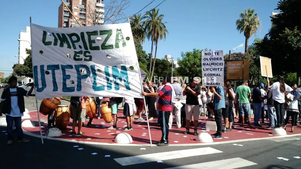 Uteplim se manifestó frente al Ministerio de Seguridad