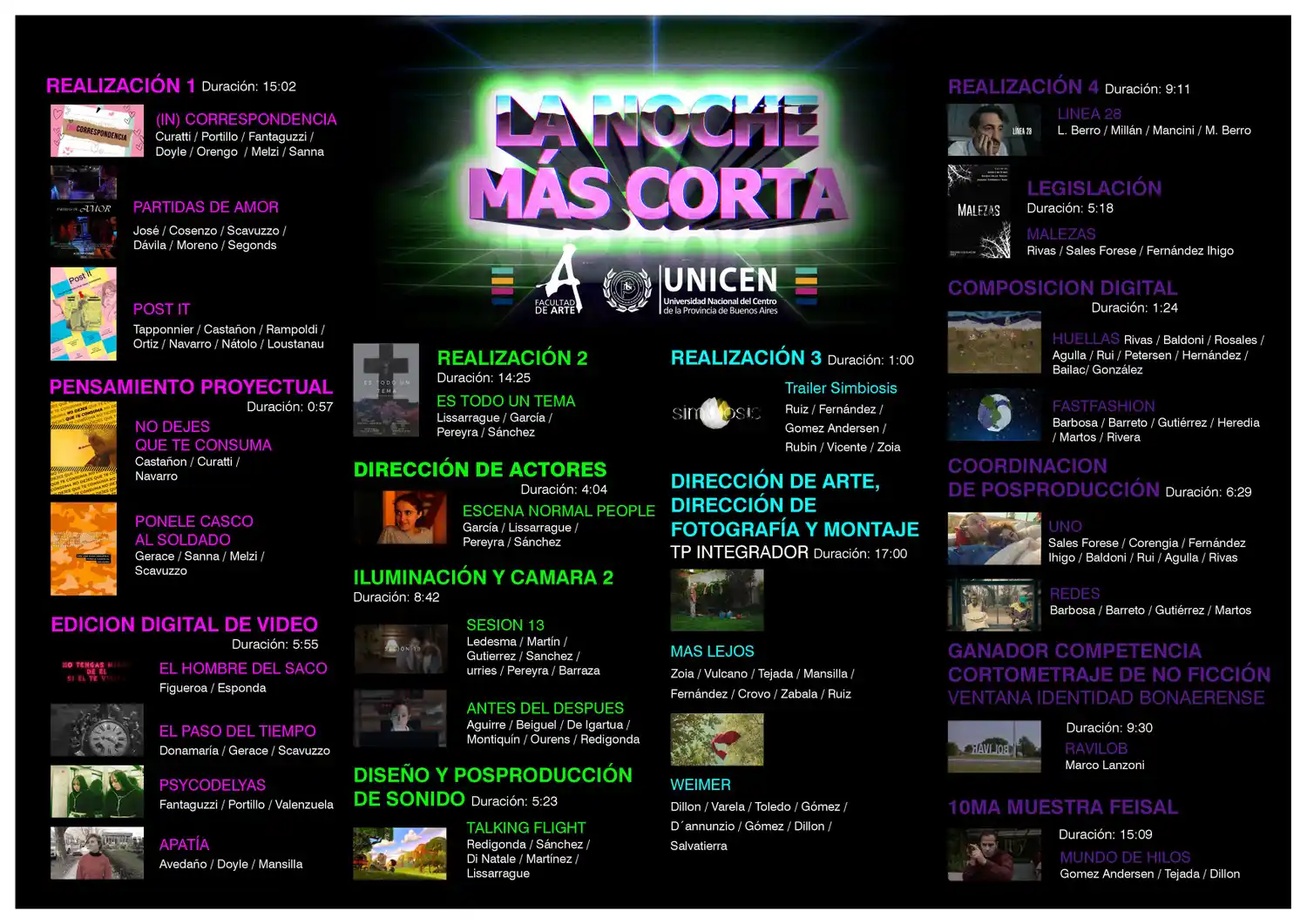 la noche mas corta programa