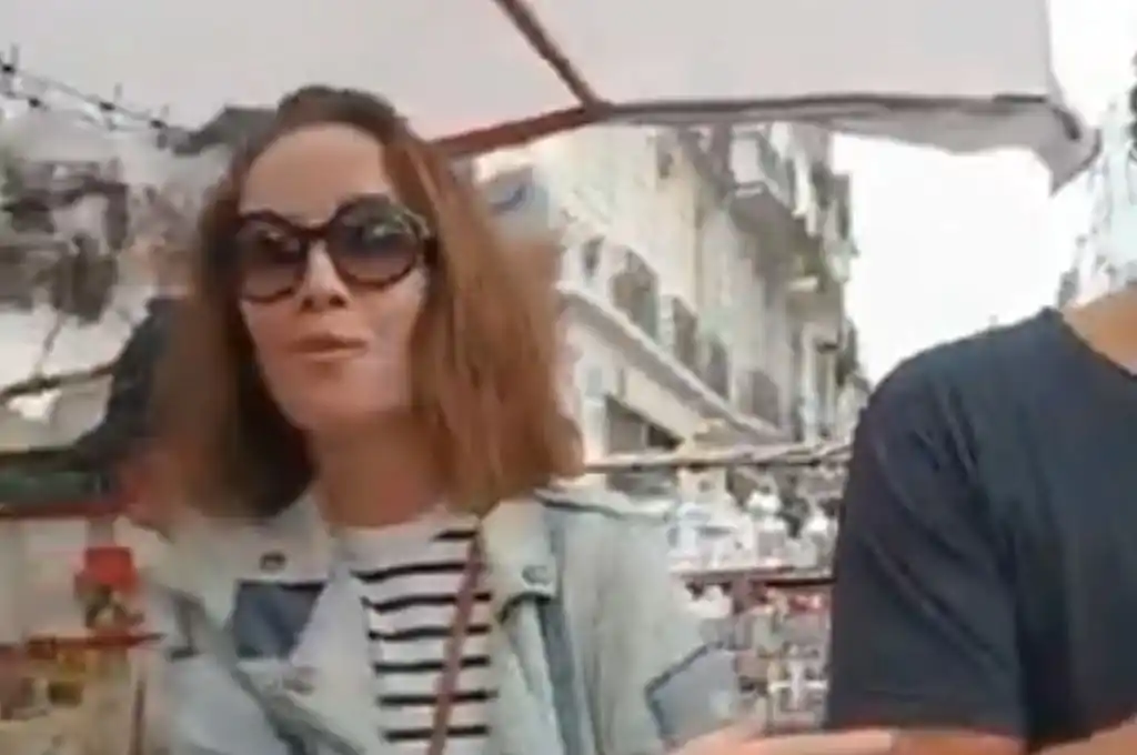 Natalia Oreiro junto a Mollo