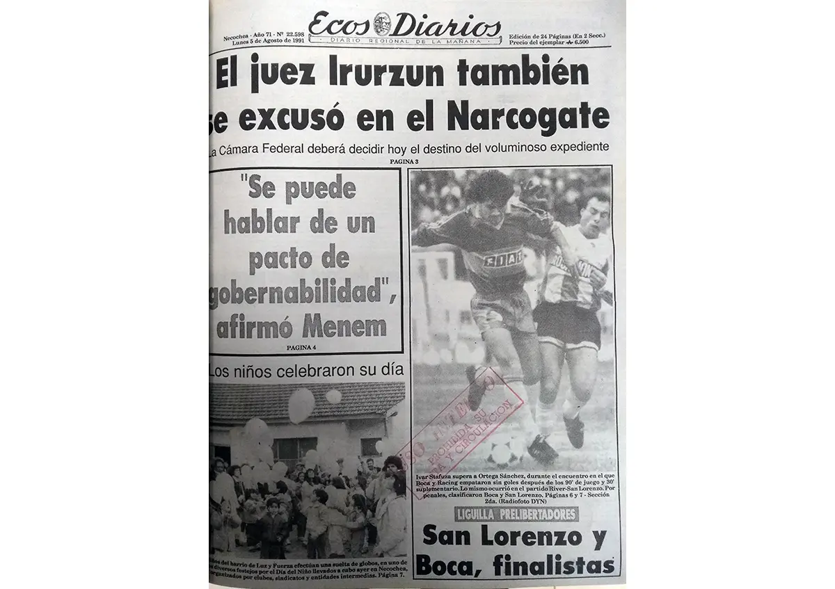 Lunes 5 de Agosto de 1991
