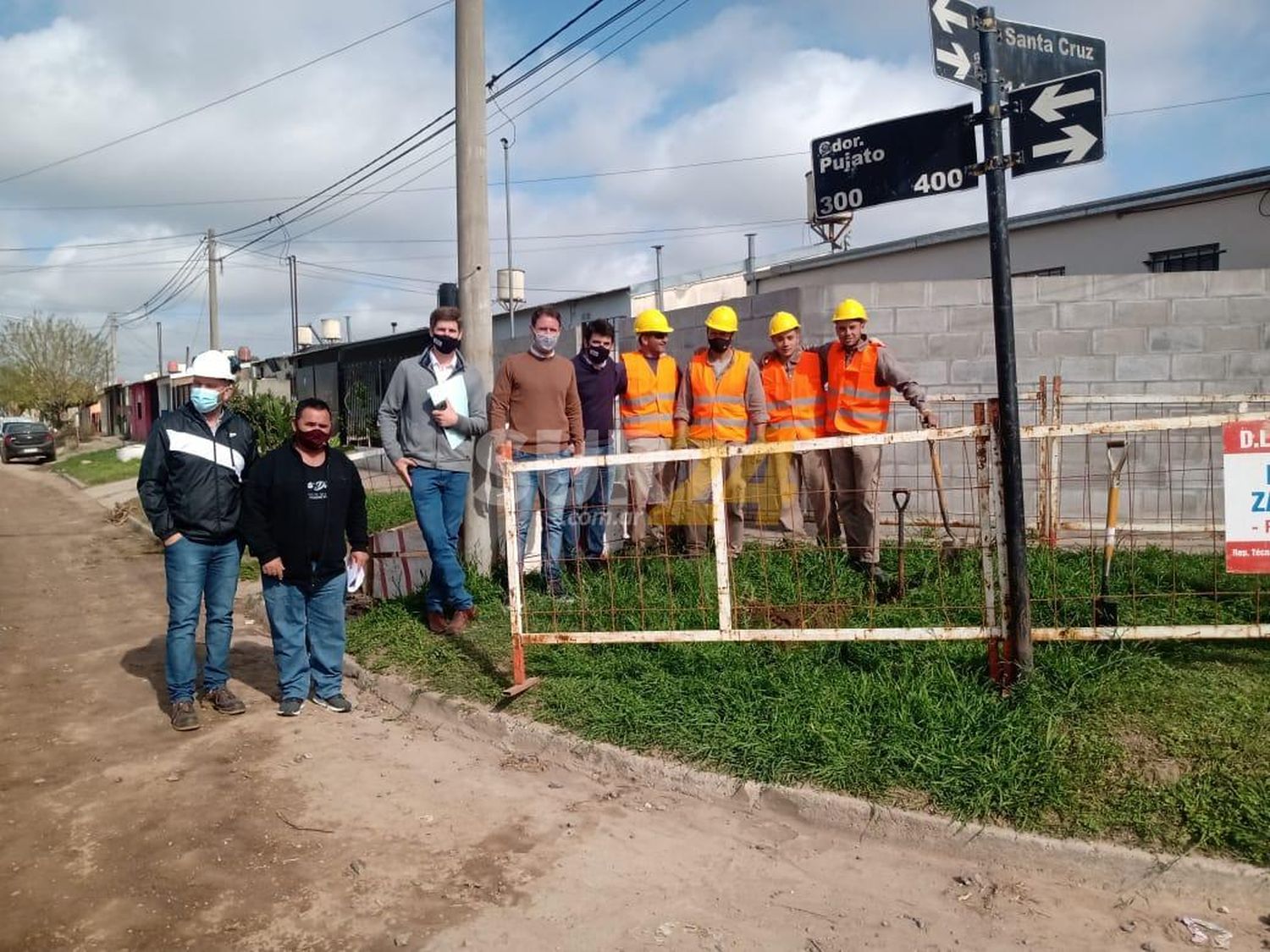 El Municipio inició los trabajos de extensión de redes de gas en barrios Santa Cruz e Iturbide