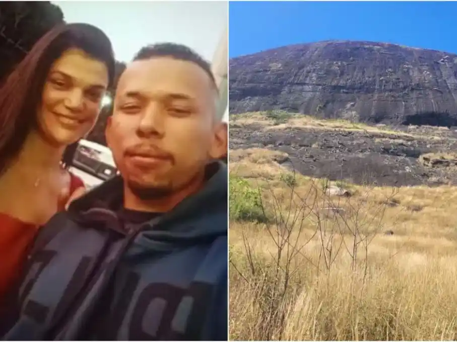 Marcone da Silva Cardoso, de 26 años, y Adriana Machado Ribeiro, de 42, murieron al caer de un acantilado. (Foto: gentileza g1).