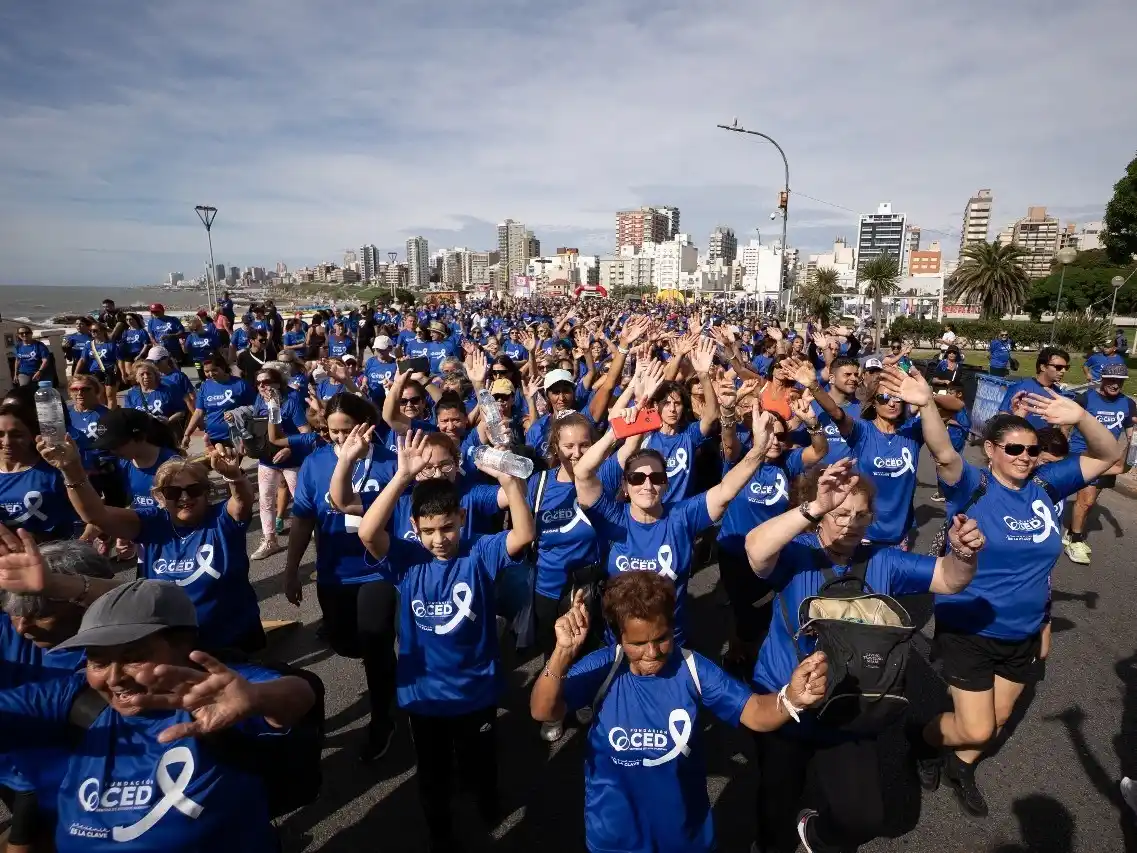 La caminata familiar participativa reunión a más de 3000 inscriptos.