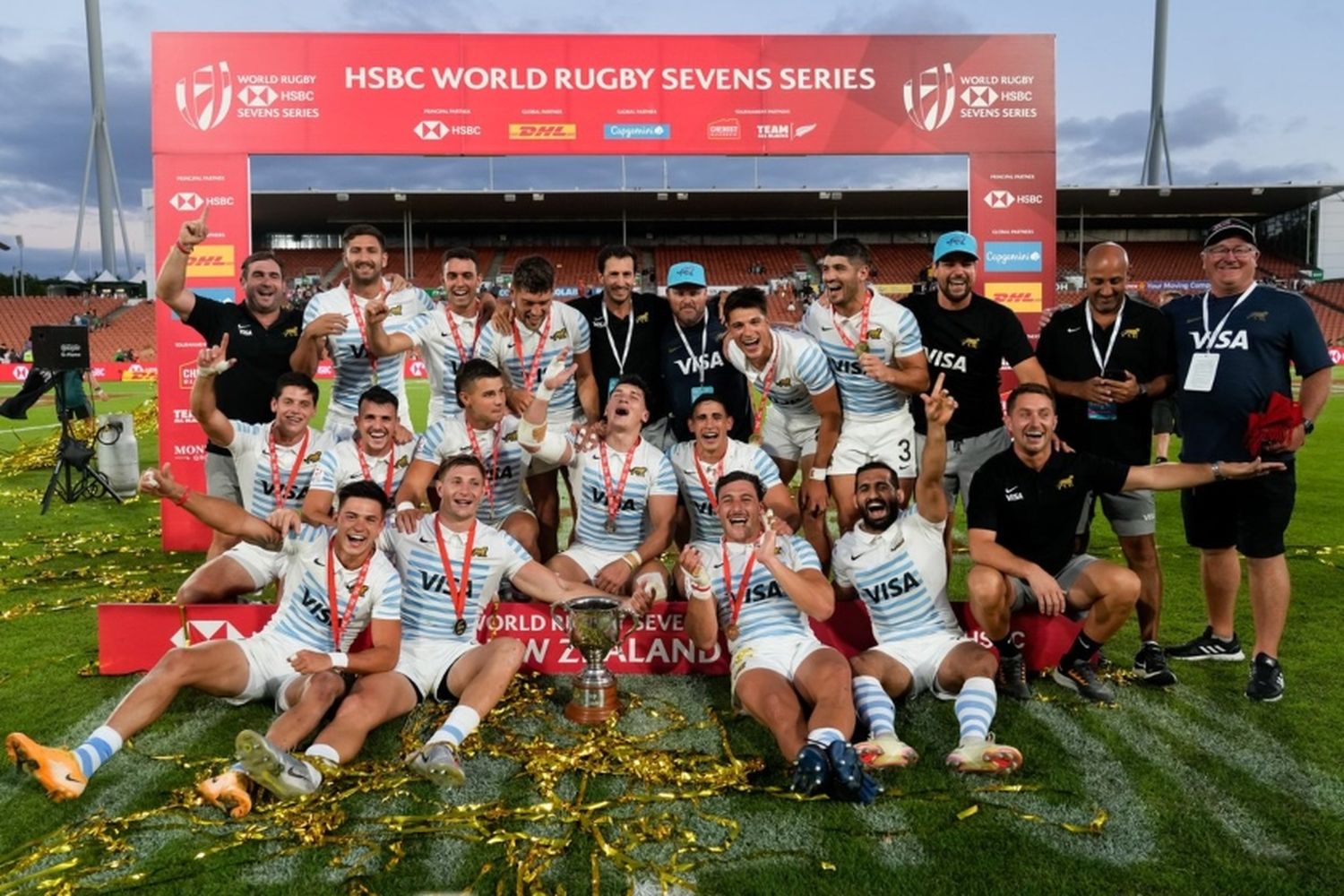 Los Pumas 7s se consagraron campeones en la cuarta fecha del Circuito Mundial de Seven